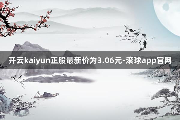 开云kaiyun正股最新价为3.06元-滚球app官网