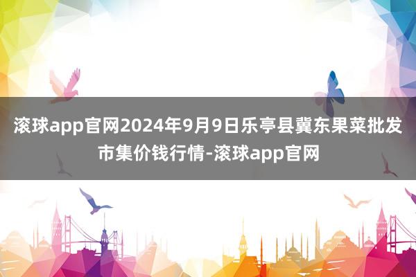 滚球app官网2024年9月9日乐亭县冀东果菜批发市集价钱行情-滚球app官网