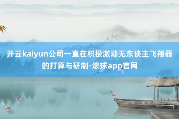 开云kaiyun公司一直在积极激动无东谈主飞翔器的打算与研制-滚球app官网