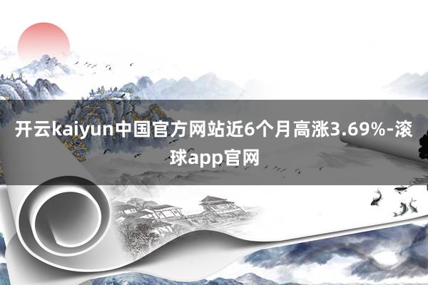 开云kaiyun中国官方网站近6个月高涨3.69%-滚球app官网