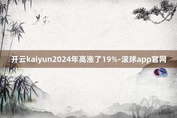 开云kaiyun2024年高涨了19%-滚球app官网